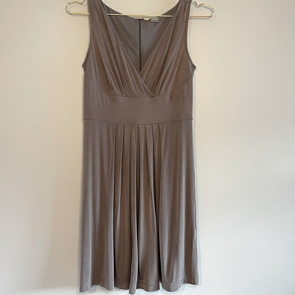 Ann Taylor Grey Sleeveless Dress || SZ S